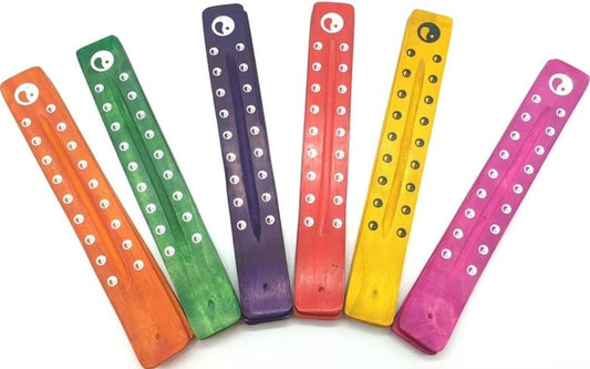 Porte-Encens Bois Ski coloré