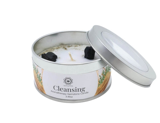 Bougie Green Tree 'Nettoyage' Tourmaline Noire + Santal 70g