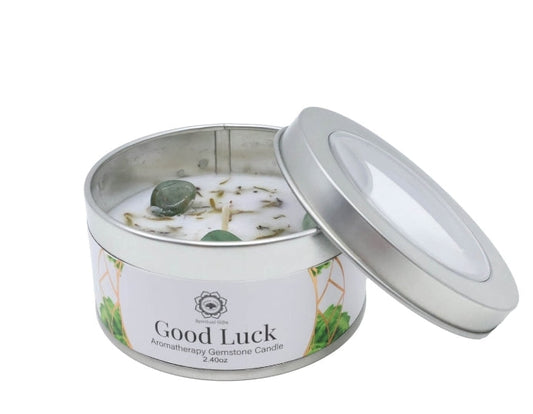 Bougie Green Tree 'Bonne Chance' Aventurine Verte + Patchouli 70g