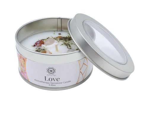 Bougie Green Tree 'Amour' Quartz Rose + Rose 70g