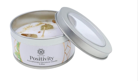 Bougie Green Tree 'Positivité' Citrine + Thé vert 70g